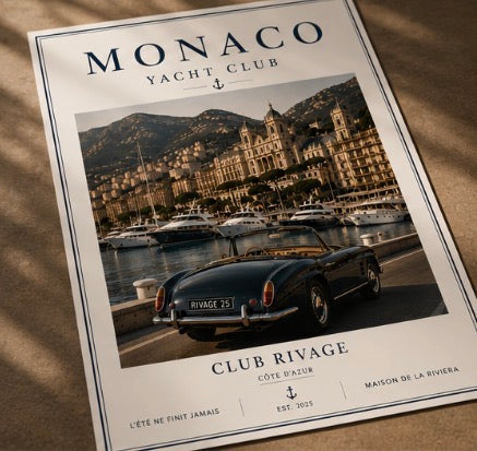 Monaco Yacht Club Poster