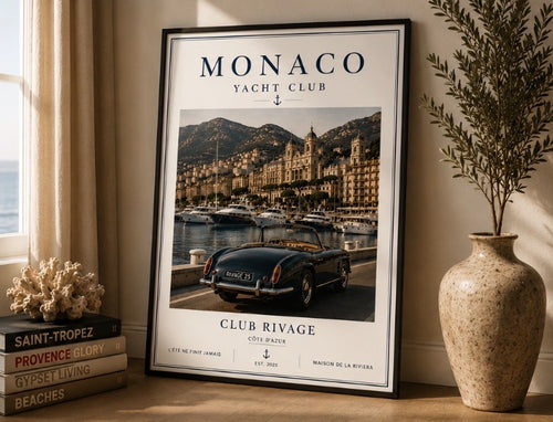 Monaco Yacht Club Poster